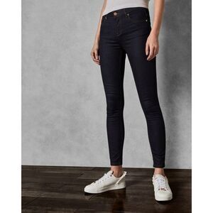 Ted Baker Rebacco Tobacco Stitching Classic Skinny Denim Jean Dark Blue 25